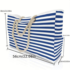 All Over Pattern Tote Shoulder Bag Lightweight Beach Storage Bag