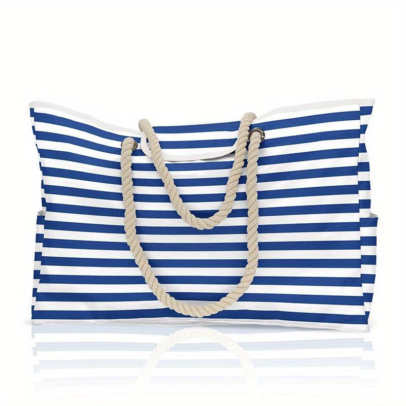 All Over Pattern Tote Shoulder Bag Lightweight Beach Storage Bag