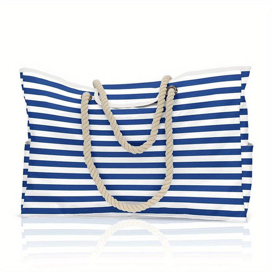 All Over Pattern Tote Shoulder Bag Lightweight Beach Storage Bag