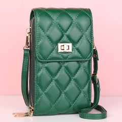 Quilted Detail Shoulder Bag with Coin Purse