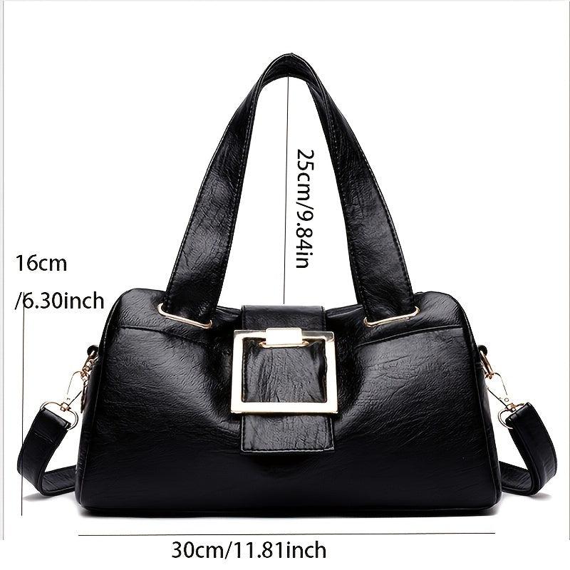 Large Capacity Women's Faux Leather Shoulder Bag