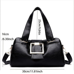 Large Capacity Women's Faux Leather Shoulder Bag