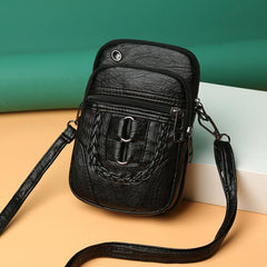 Retro Style Phone Bag Coin Purse Zipper Shoulder Bag