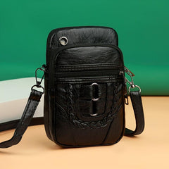 Retro Style Phone Bag Coin Purse Zipper Shoulder Bag