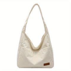 Large Capacity Corduroy Tote Bag Shoulder Shopping Underarm Bag