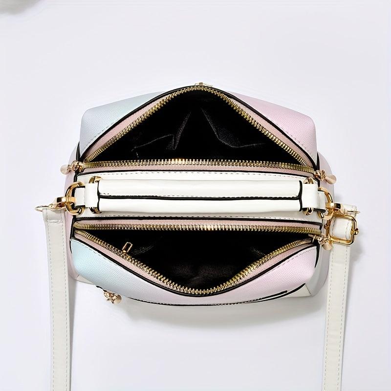 Gradient Satchel Bag Crossbody Bag with Strap