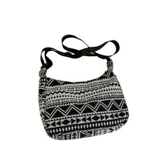 Ethnic Geometric Pattern Shoulder Bag Large Capacity Crossbody Bag
