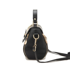 Floral Embroidery Crossbody Bag Women's Top Handle Flap Purse