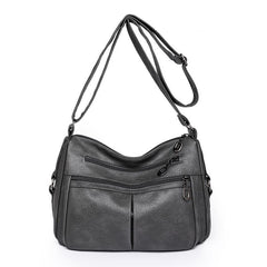 Vintage Style Shoulder Bag for Women, Vegan Leather Crossbody Purse