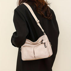 Vintage Style Shoulder Bag for Women, Vegan Leather Crossbody Purse