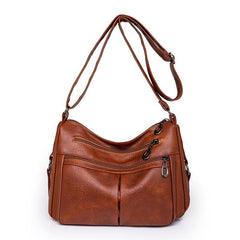 Vintage Style Shoulder Bag for Women, Vegan Leather Crossbody Purse