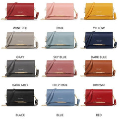 Solid Shoulder Bag Faux Leather Crossbody Bag Casual Purse