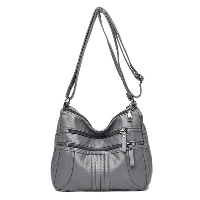 Women's Casual Slouch Bag PU Leather Shoulder Bag Large Capacity Satchel Bag