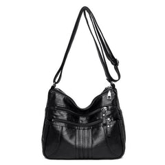 Women's Casual Slouch Bag PU Leather Shoulder Bag Large Capacity Satchel Bag