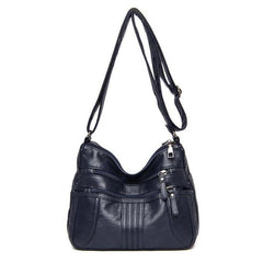 Women's Casual Slouch Bag PU Leather Shoulder Bag Large Capacity Satchel Bag