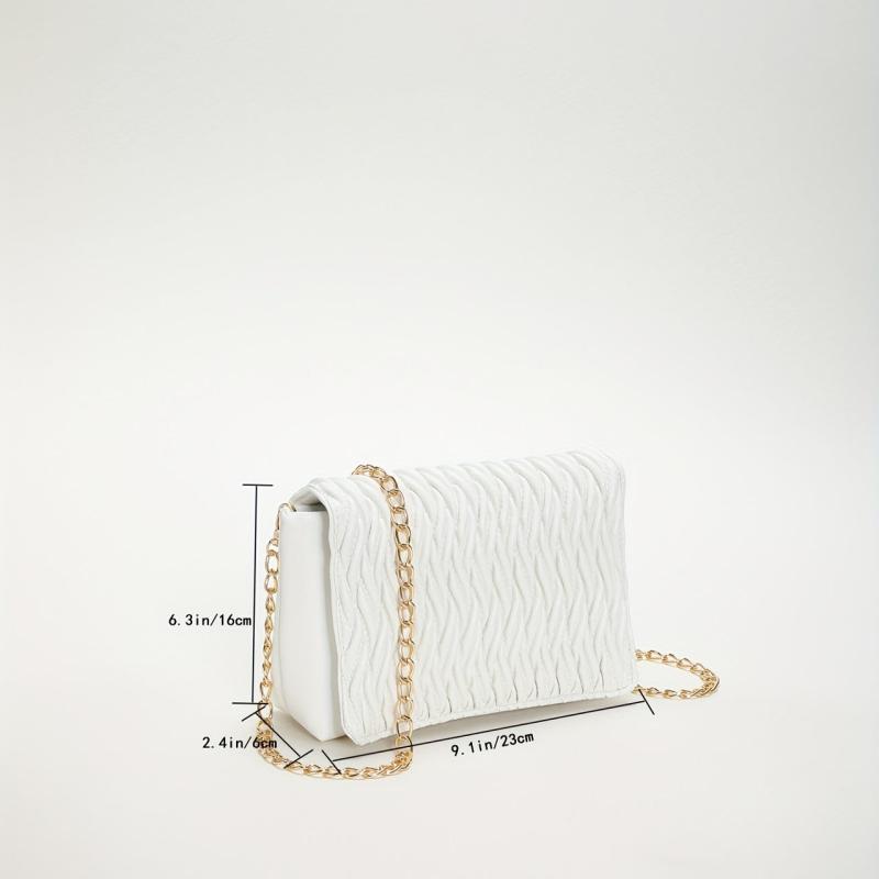 Quilted Crossbody Bag Chain Shoulder Bag For Women