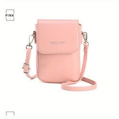 Mini Solid Phone Bag Flap Shoulder Bag Coin Purse