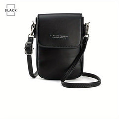 Mini Solid Phone Bag Flap Shoulder Bag Coin Purse