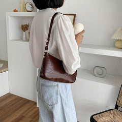 Women's Leather Casual Retro Shoulder Handbag