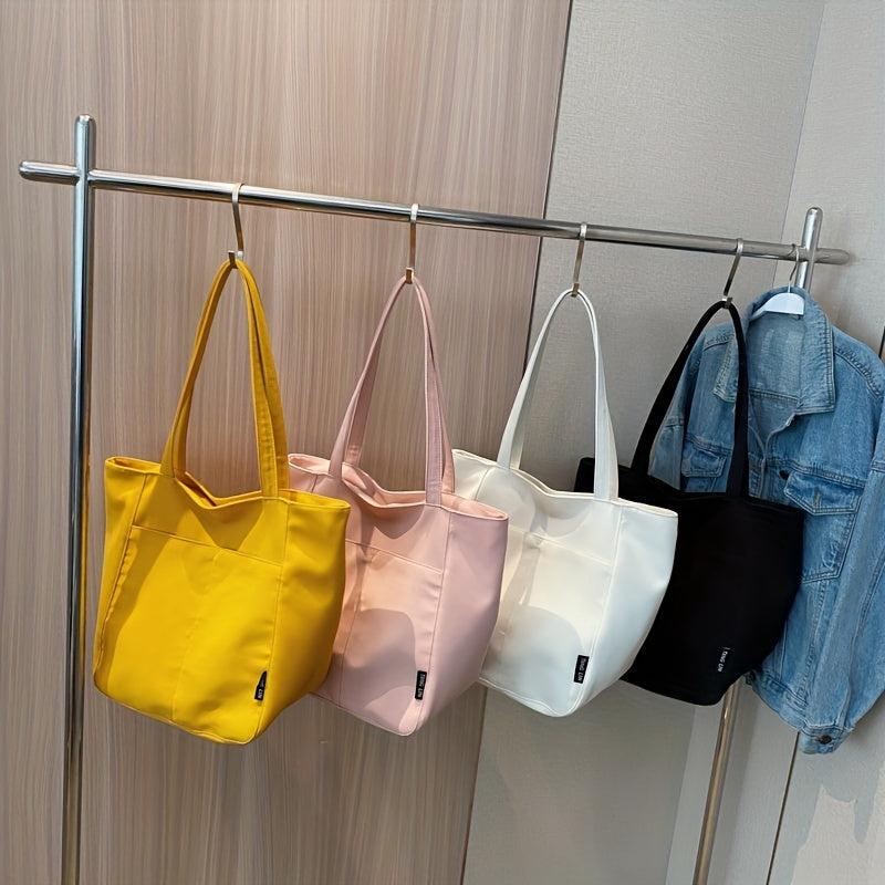 Canvas Shoulder Bag Lightweight Tote for Work & Sports