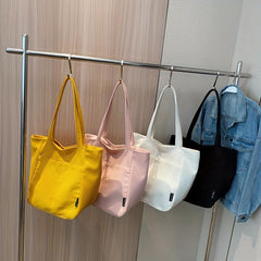 Canvas Shoulder Bag Lightweight Tote for Work & Sports