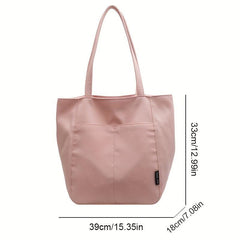 Canvas Shoulder Bag Lightweight Tote for Work & Sports