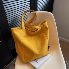 Canvas Shoulder Bag Lightweight Tote for Work & Sports
