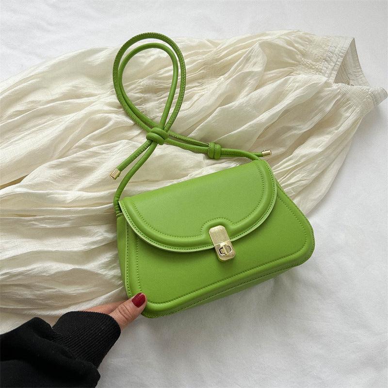 Classic Crossbody Flap Bag PU Leather Textured Shoulder Bag
