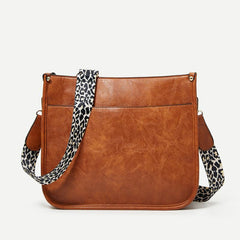 Leopard Crossbody Bag Large Capacity Shoulder Bag Women's Purse