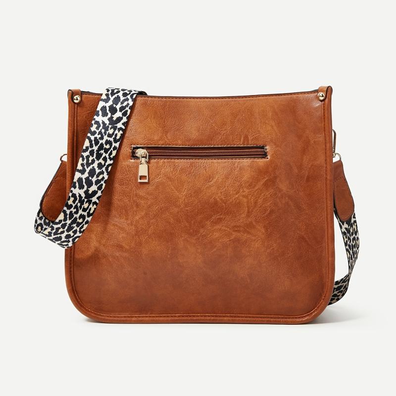 Leopard Crossbody Bag Large Capacity Shoulder Bag Women's Purse