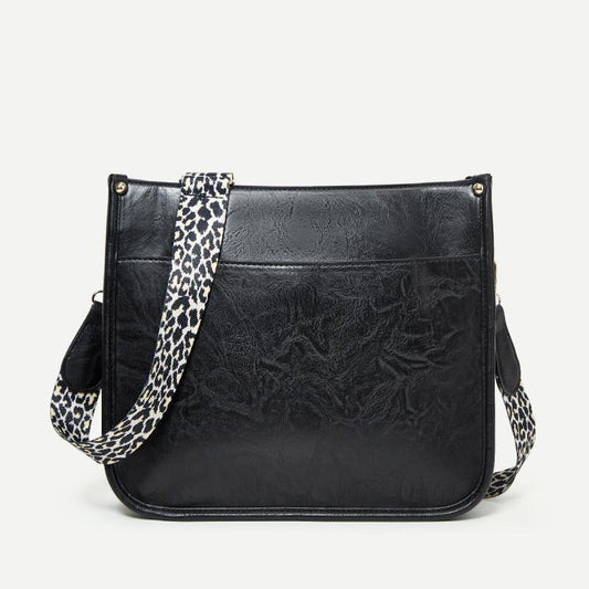 Leopard Crossbody Bag Large Capacity Shoulder Bag Women's Purse
