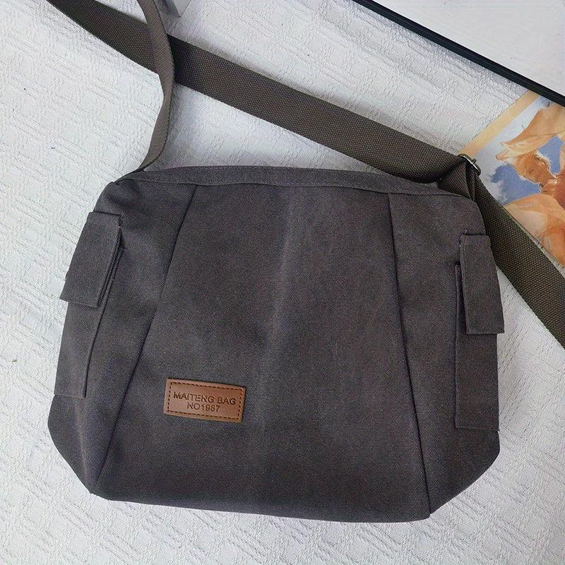 Vintage Canvas Hobo Bag Large Capacity Crossbody Bag