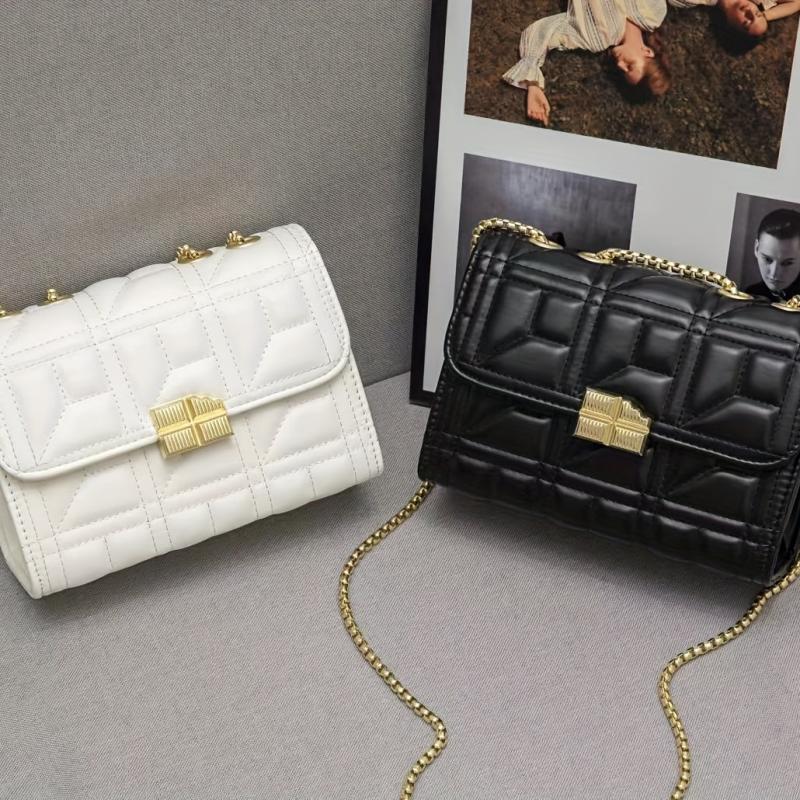 Quilted Chain Crossbody Bag Small Purses