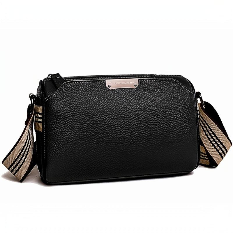 Vintage Leather Shoulder Bag Retro Crossbody Bag Women's Versatile Handbag