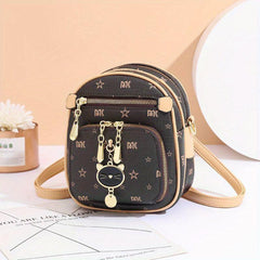 Star Print Crossbody Bag Small Pocket Coin Purse Shoulder Bag