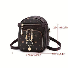 Star Print Crossbody Bag Small Pocket Coin Purse Shoulder Bag