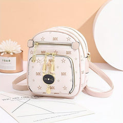 Star Print Crossbody Bag Small Pocket Coin Purse Shoulder Bag