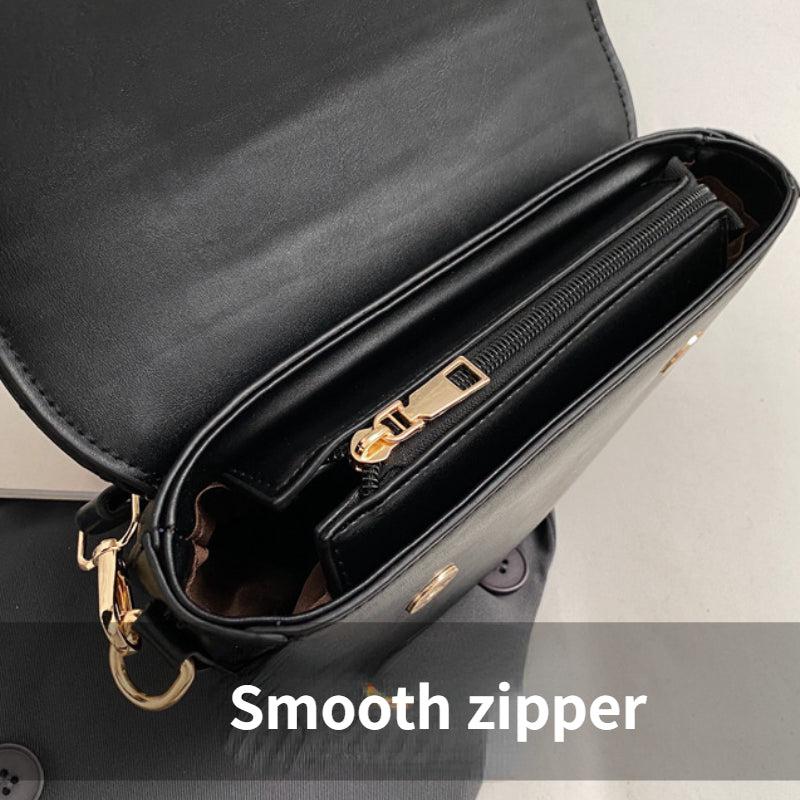 Quilted Crossbody Saddle Bag Shoulder Bag - Women's Handbag