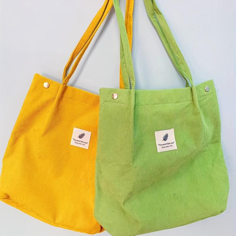 Casual Solid Shoulder Bag All Match Storage Handbag School Bag