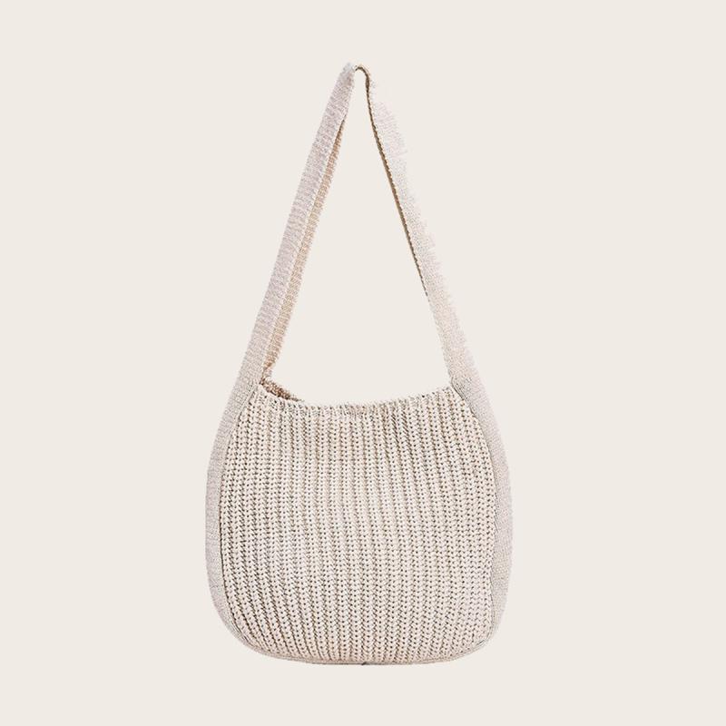 Handwoven Crochet Beach Bag Women's Hobo Bag Large Capacity