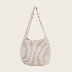 Handwoven Crochet Beach Bag Women's Hobo Bag Large Capacity
