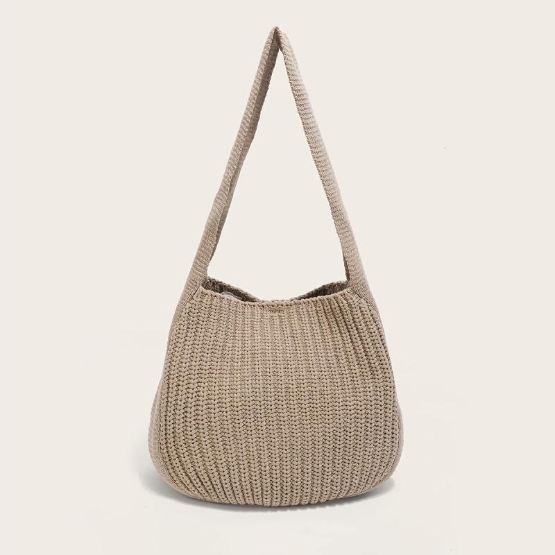 Handwoven Crochet Beach Bag Women's Hobo Bag Large Capacity
