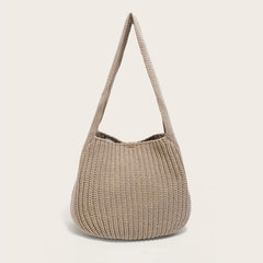 Handwoven Crochet Beach Bag Women's Hobo Bag Large Capacity