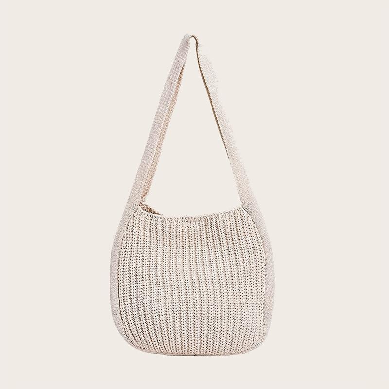 Handwoven Crochet Beach Bag Women's Hobo Bag Large Capacity