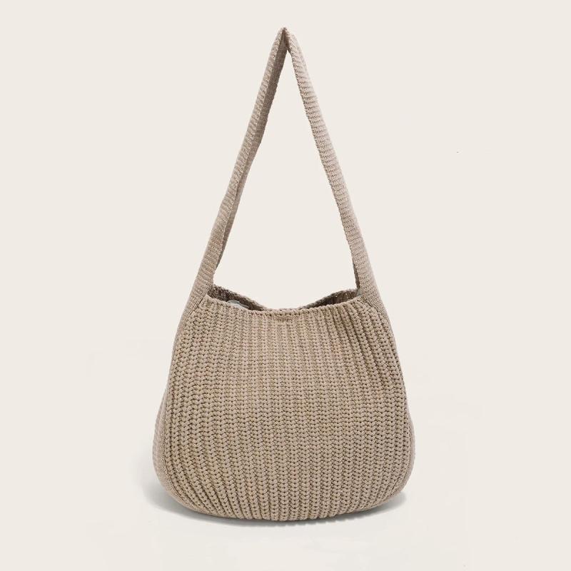 Handwoven Crochet Beach Bag Women's Hobo Bag Large Capacity