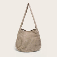 Handwoven Crochet Beach Bag Women's Hobo Bag Large Capacity
