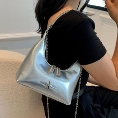 Y2K Crescent Handbag Chain Crossbody Bag For Women
