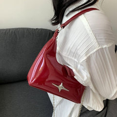 Y2K Crescent Handbag Chain Crossbody Bag For Women