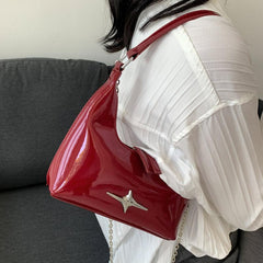 Y2K Crescent Handbag Chain Crossbody Bag For Women