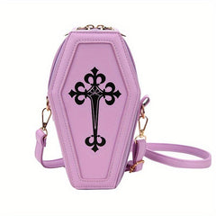 European American Retro Dark Crossbody Coffin Shoulder Bag
